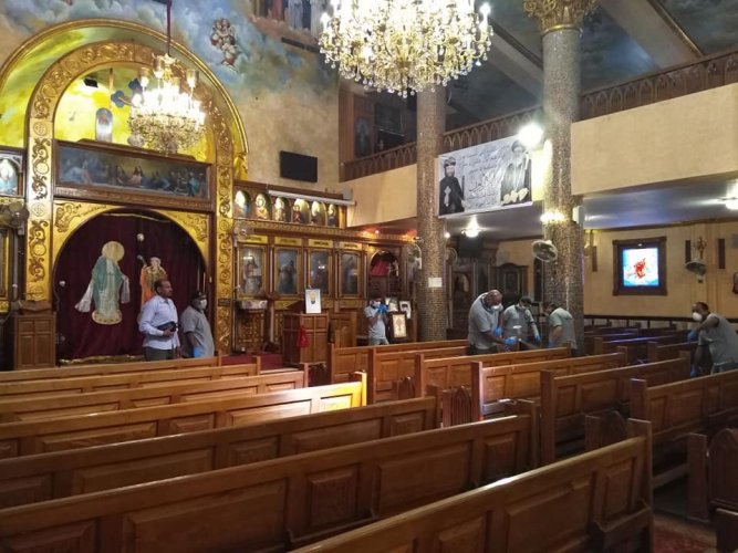 Church of the Blessed Virgin Mary in El Quseir with Coptic architecture
